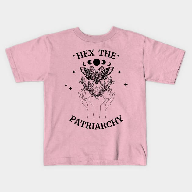 Hex the patriarchy Kids T-Shirt by surly space squid